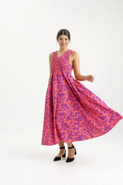 Homelee | Gwen Dress - Sunset Floral