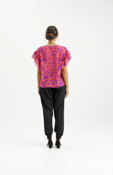 Homelee | Evelyn Blouse - Sunset Floral