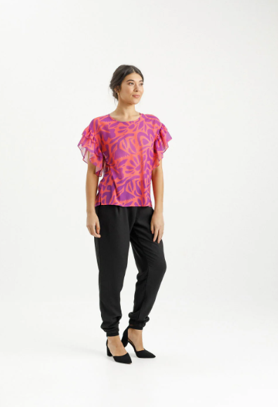 Homelee | Evelyn Blouse - Sunset Floral