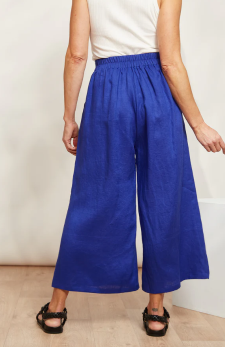 eb&ive | Halcyon Crop Pant - Cobalt