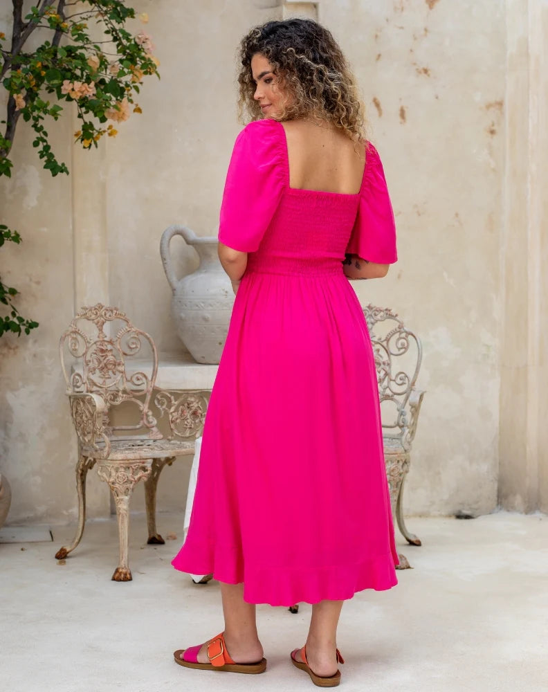 Bee Maddison | Shae Dress - Fuchsia