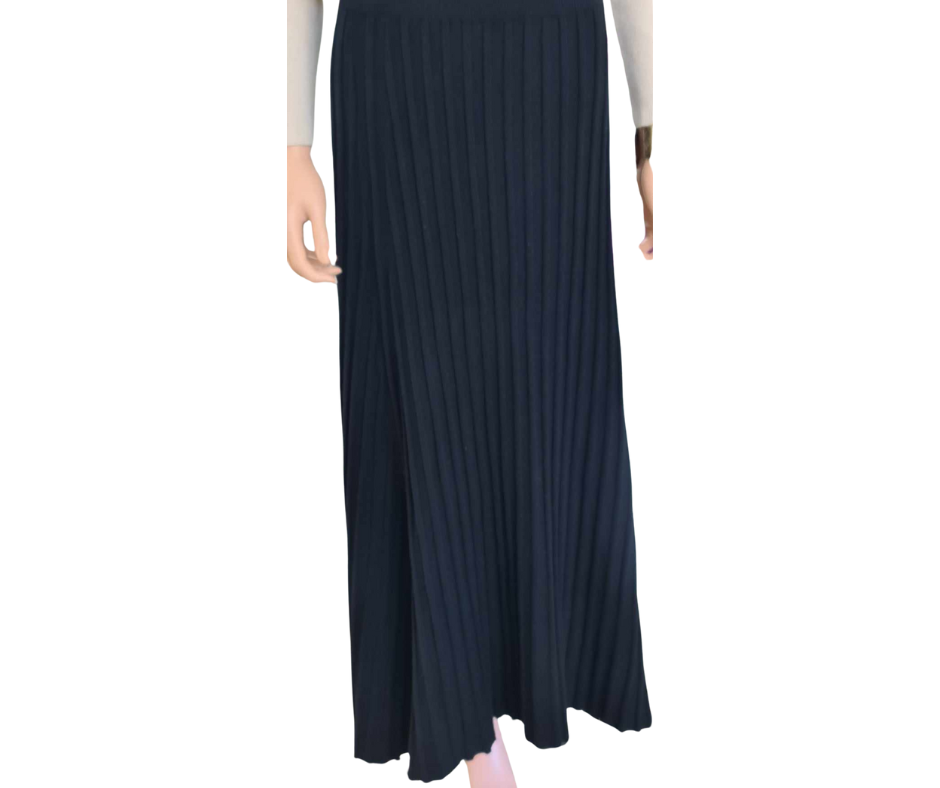 Oscar Street | Ribbed Knit Skirt - Black