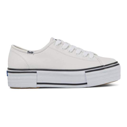 KEDS - Triple Up Leather Foxing | White