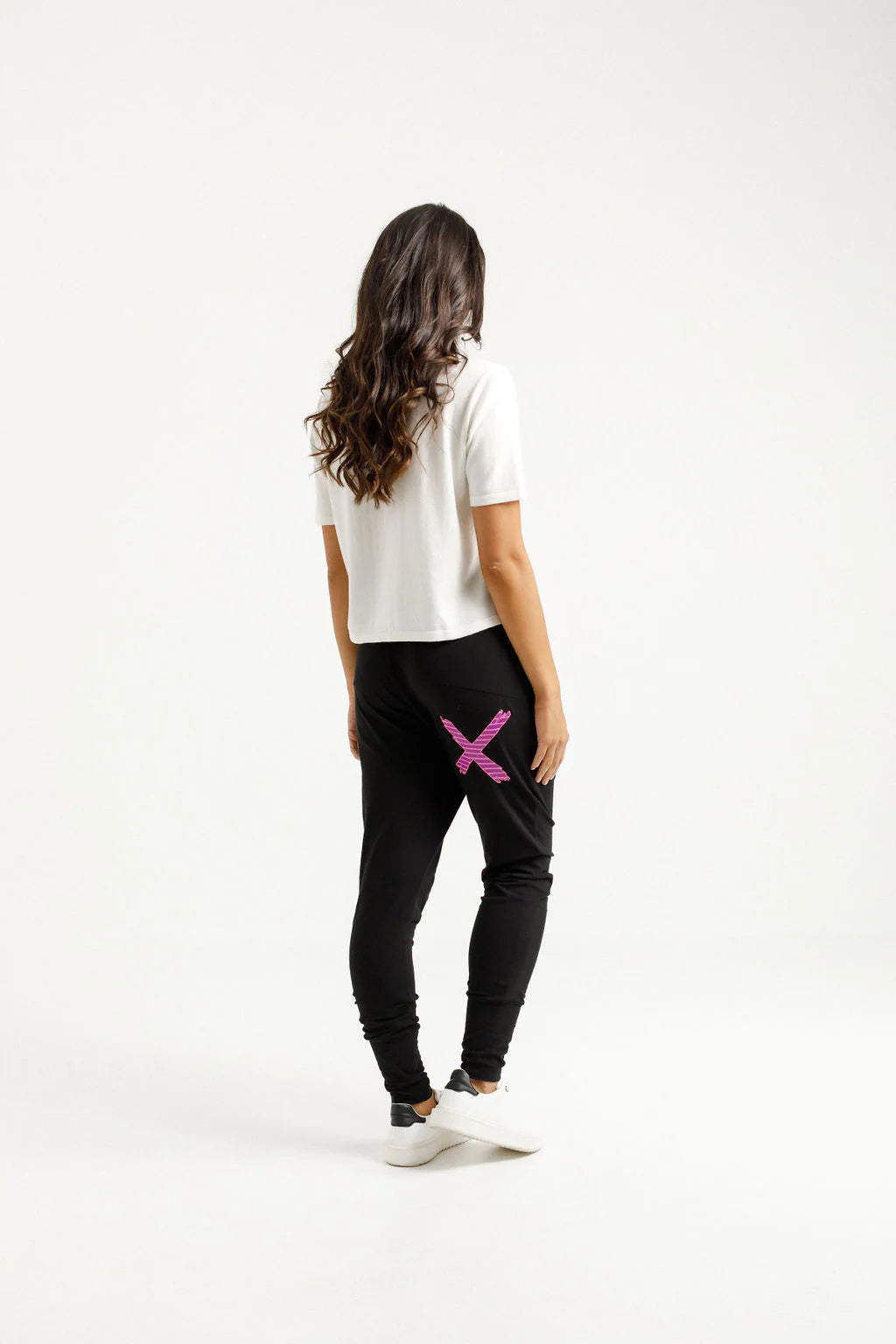 Homelee | Apartment Pants - Black with Candy Stripe X