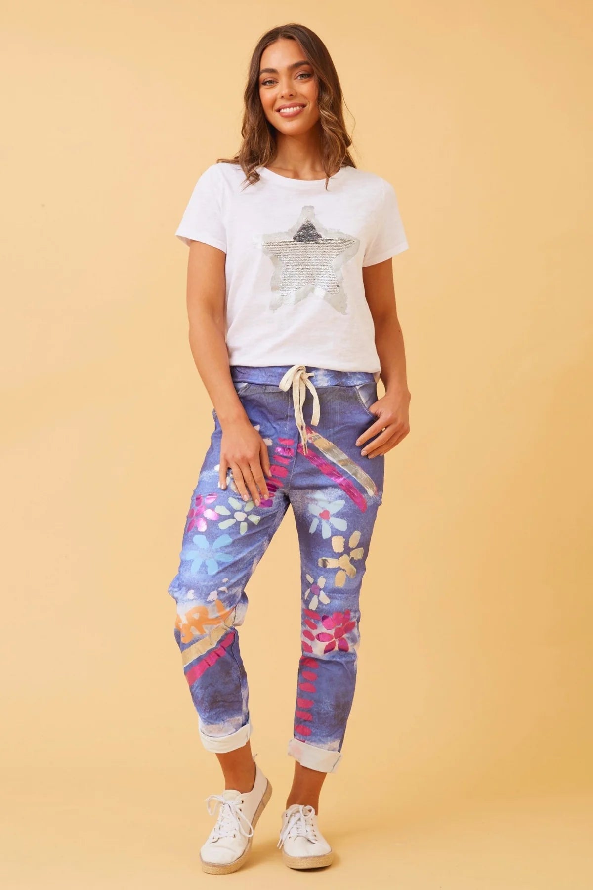 Caroline Morgan | Daisy Printed Pant