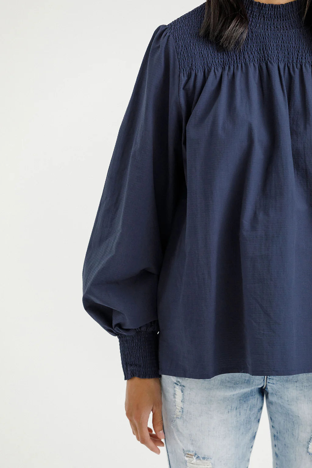 Homelee | Charlotte Top - Indigo Blue