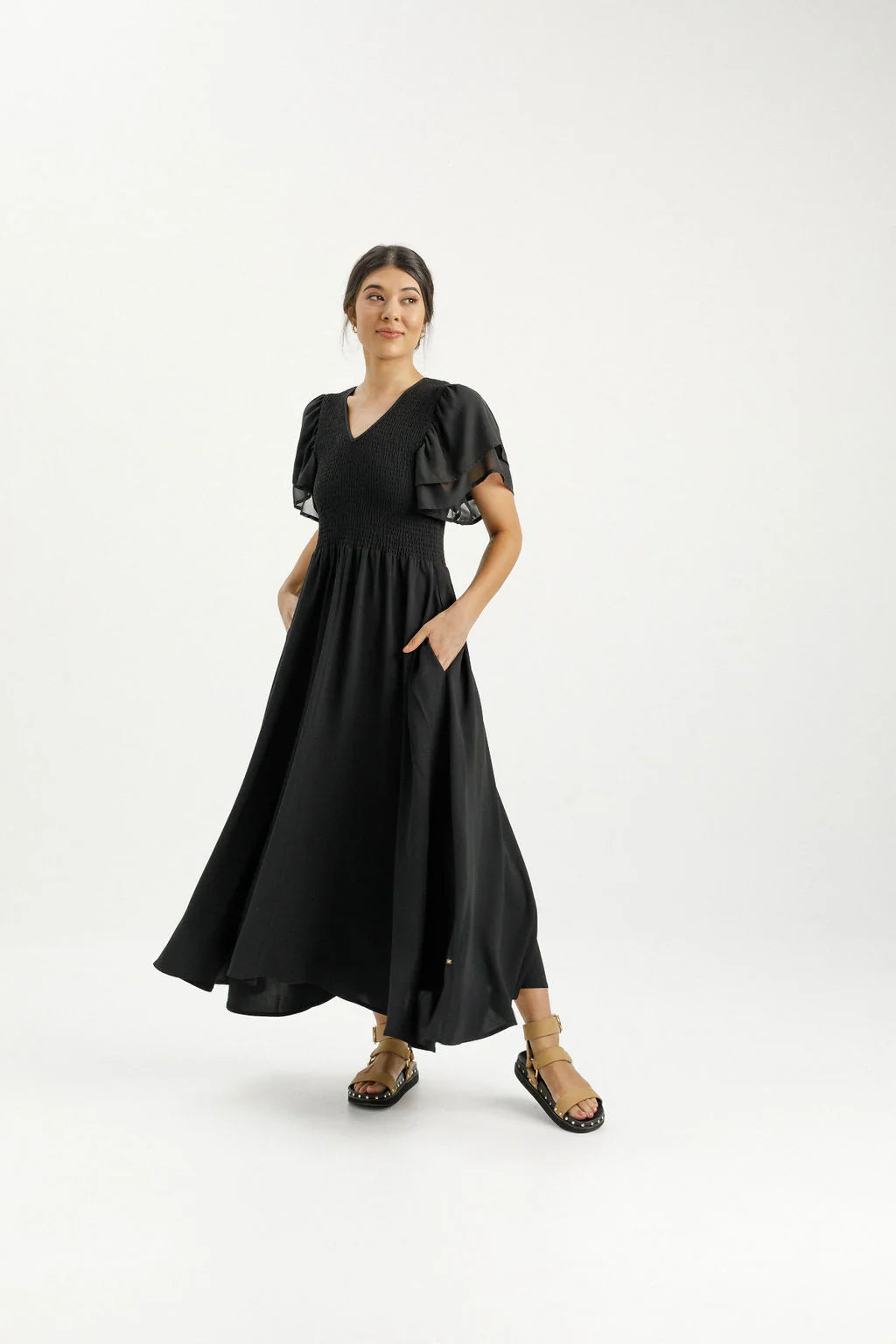 Homelee | Gwyneth Dress - Black