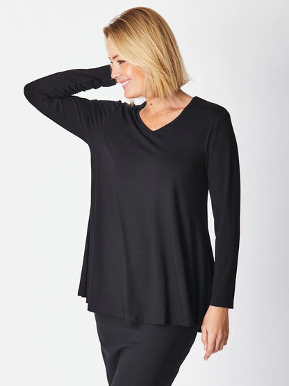 Cordelia Street Bamboo Core Top - Black