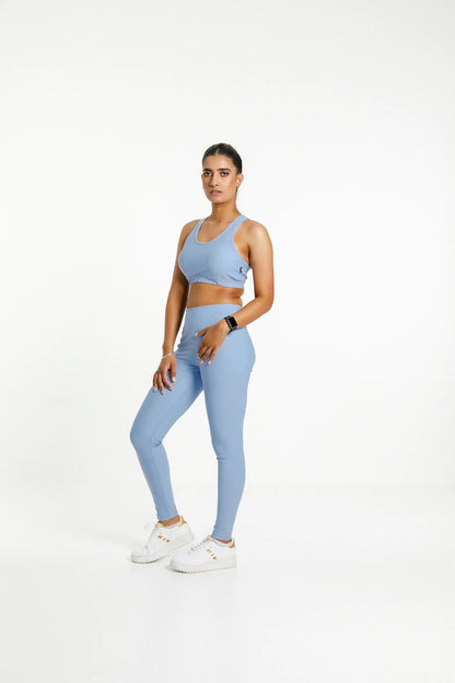 Rose Road - Workout Bra | Cerulean