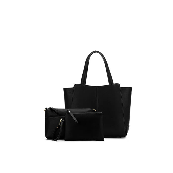 Black Caviar | Penelope Black 3 Piece Handbag Set