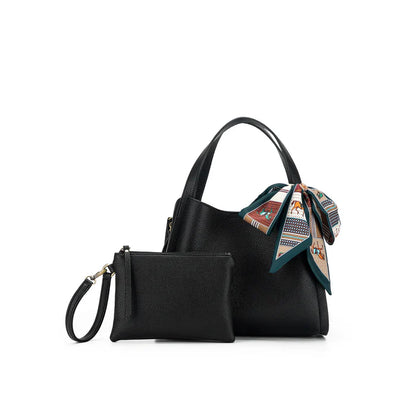 Black Caviar | Astrid 2 Piece Handbag - Black