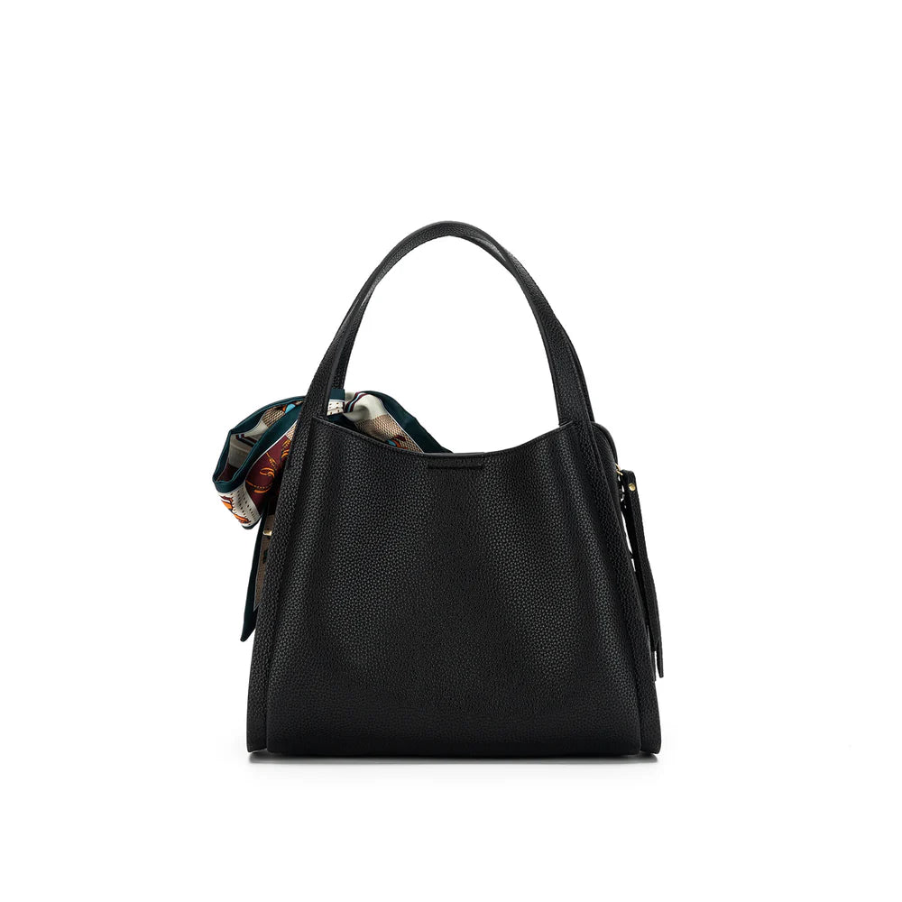 Black Caviar | Astrid 2 Piece Handbag - Black