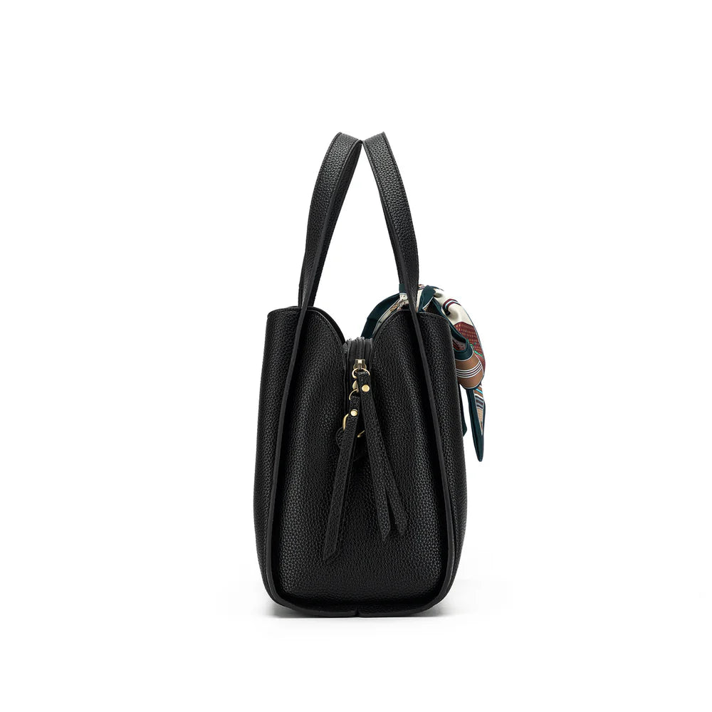 Black Caviar | Astrid 2 Piece Handbag - Black