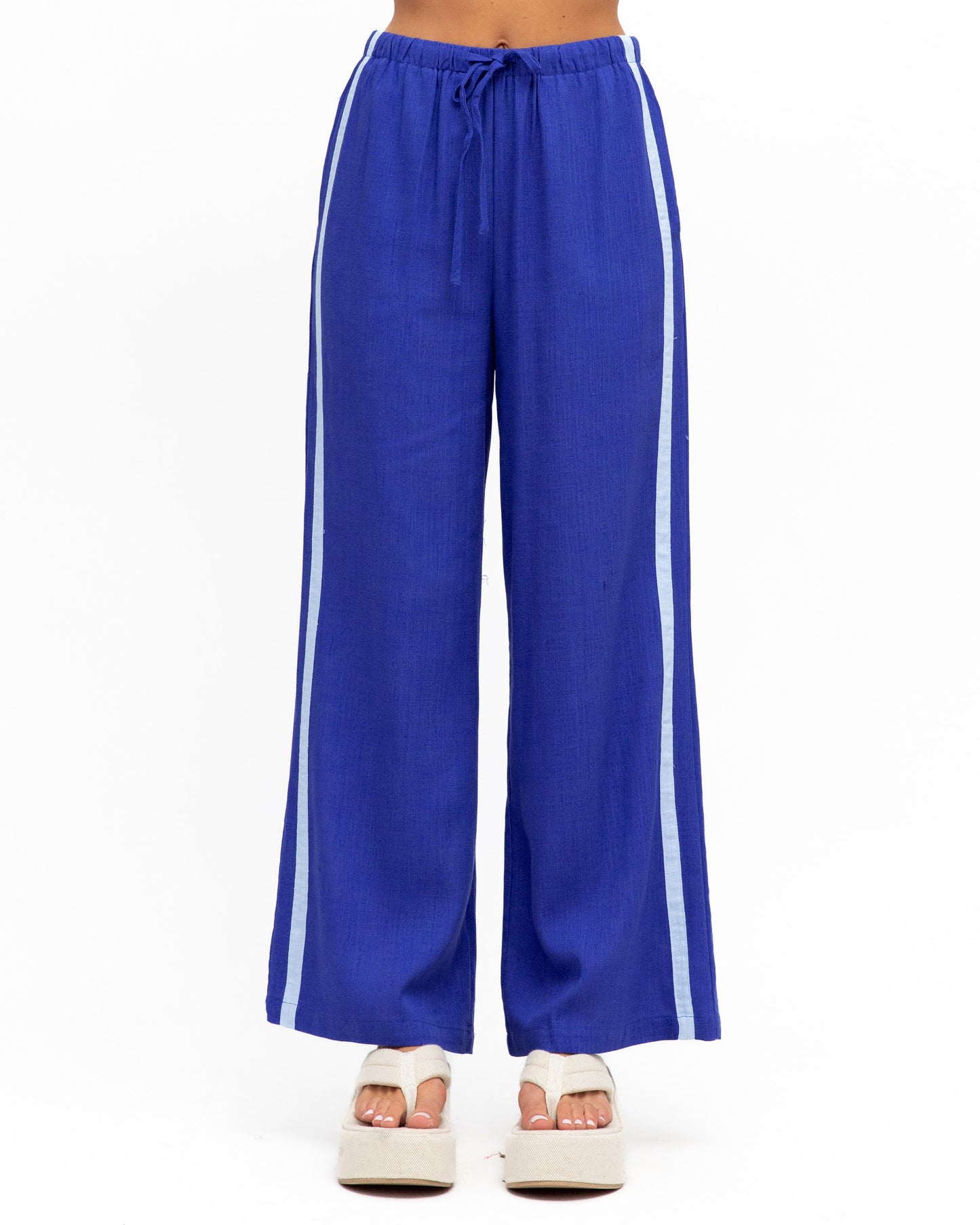 Paper Heart | Stripe Pant - Cobalt