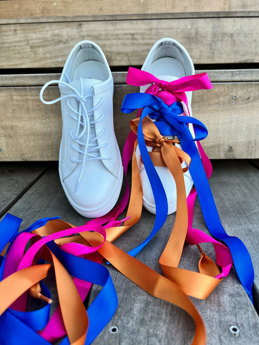 Minx 3 Pack Satin Laces: Tangerine Copper, Cobalt, Hot Pink