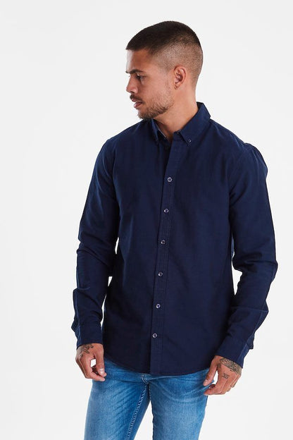 BLEND |  Nail Oxford Shirt - Navy