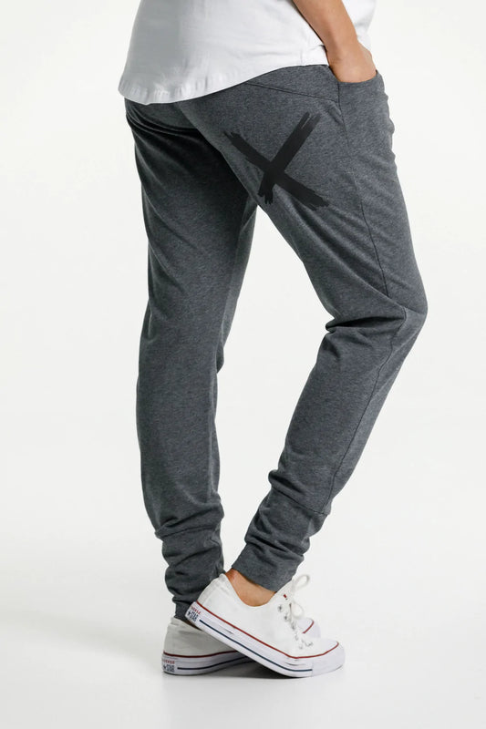 HomeLee APARTMENT PANTS - Charcoal with Matte Black X