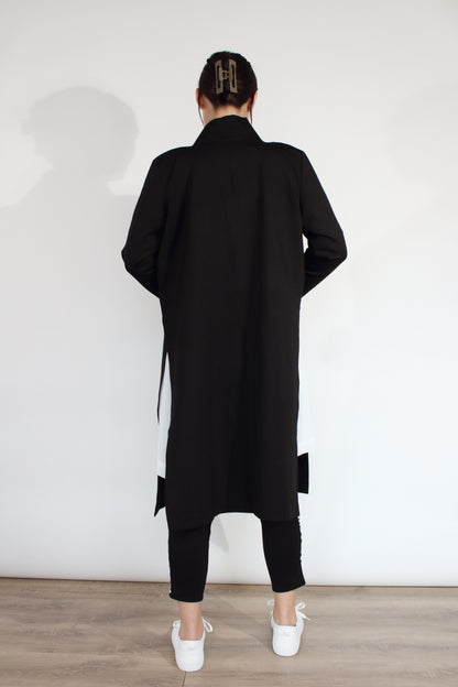 JACLYN M Jet Ponti Coat - Black