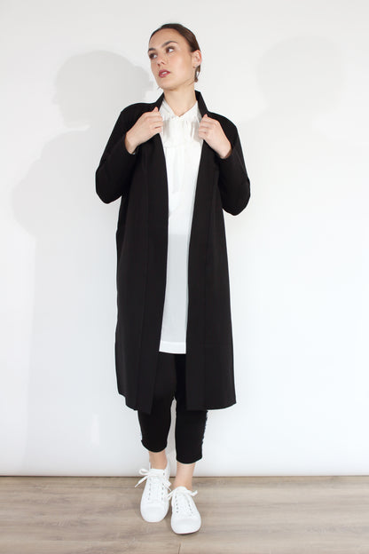 JACLYN M Jet Ponti Coat - Black