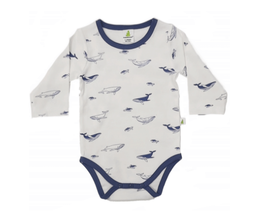 Style Junior Long Sleeve Bodysuit - Deep Blue Sea