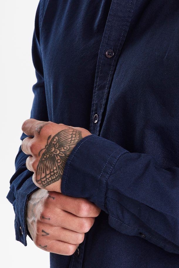 BLEND |  Nail Oxford Shirt - Navy