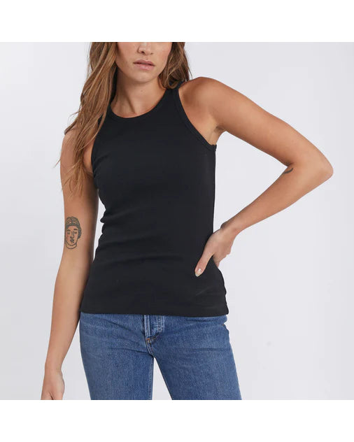 Crue` - Giselle Ribbed Tank | Black