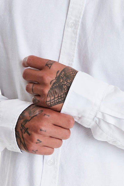 BLEND |  Nail Oxford Shirt - White